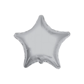 Palloncino Stella Argento super shape 36" (91cm) in mylar, 1pz.