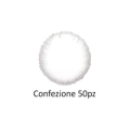 Palloncini tondo Bianco standard shape 18" (45cm) in mylar, 50pz.
