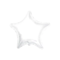 Palloncino Stella Bianco super shape 36" (91cm) in mylar, 1pz.