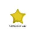 Palloncini Stella Oro standard shape 18" (45cm) in mylar, 50pz.