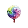 Palloncino Palla da Discoteca Multicolor standard shape 21" (53cm) in mylar, 1pz.