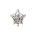 Palloncino Happy New Year Fuochi Olografico 20" (50cm) in mylar, 1pz.