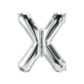 Palloncino Lettera X Argento super shape 40" (101cm) in mylar, 1pz.