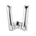 Palloncino Lettera W Argento super shape 40" (101cm) in mylar, 1pz.