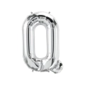 Palloncino Lettera Q Argento super shape 40" (101cm) in mylar, 1pz.