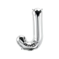 Palloncino Lettera J Argento super shape 40" (101cm) in mylar, 1pz.