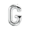 Palloncino Lettera G Argento super shape 40" (101cm) in mylar, 1pz.