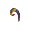 Palloncini Kurly Wave Decorazione Geometrica mini shape 14" (35cm) in mylar, 5pz.