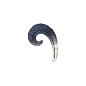 Palloncini Kurly Wave Decorazione Geometrica mini shape 14" (35cm) in mylar, 5pz.