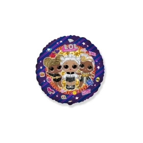 Palloncino Lol standard shape 18" (45cm) in mylar, 1pz.