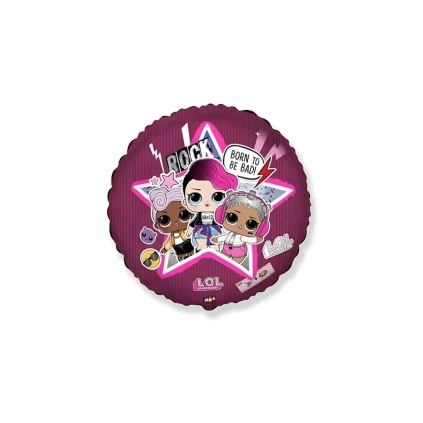 Palloncino Lol Star standard shape 18" (45cm) in mylar, 1pz.