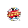 Palloncino Felicidades Graduado con Pois standard shape 18" (45cm) in mylar, 1pz.