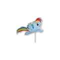 Palloncini My Little Pony Rainbow Dash mini shape 16" (40cm) in mylar, 5pz.