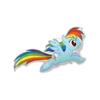 Palloncino My Little Pony Rainbow Dash super shape 40" (101cm) in mylar, 1pz.