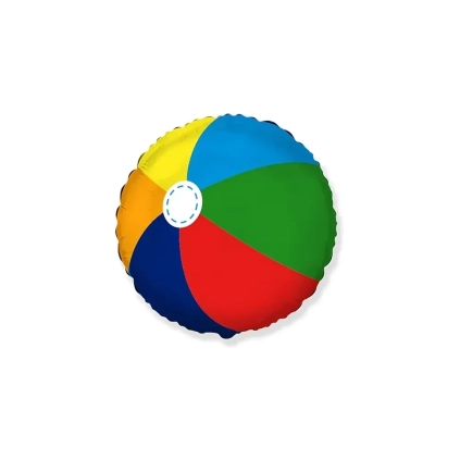 Palloncino Pallone da Spiaggia standard shape 18" (45cm) in mylar, 1pz.