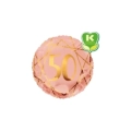 Palloncino numero 50 Geoide Rosa Gold standard shape 18" (45cm) in mylar, 1pz.