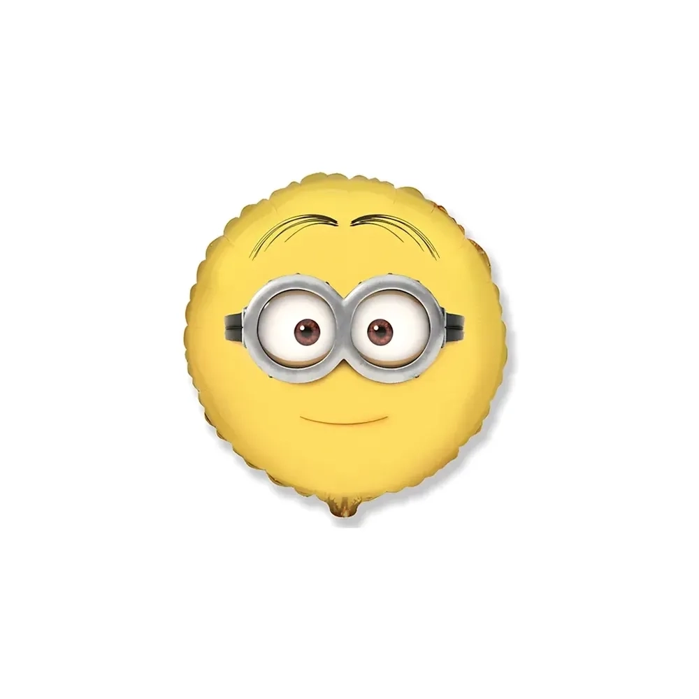 Palloncino Minions Dave Viso standard shape 18" (45cm) in mylar, 1pz.