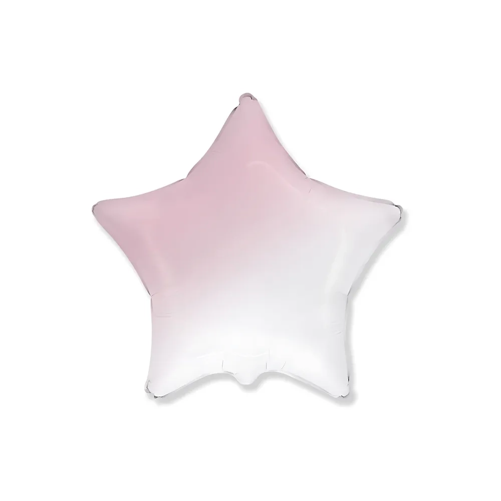 Palloncino Stella Rosa Baby Sfumato super shape 32" (81cm) in mylar, 1pz.