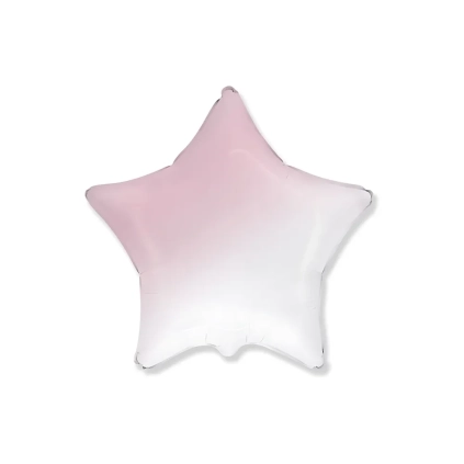 Palloncino Stella Rosa Baby Sfumato super shape 32" (81cm) in mylar, 1pz.