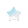Palloncino Stella Celeste Baby Sfumato standard shape 18" (45cm) in mylar, 1pz.