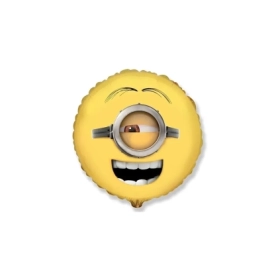 Palloncino Minions Stuart Viso standard shape 18" (45cm) in mylar, 1pz.