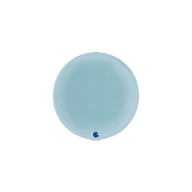Palloncino Sfera 4D Azzurro mini shape 15" (38cm) in mylar, 1pz.