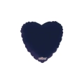 Palloncino Cuore Blu Navy standard shape 18" (45cm) in mylar, 1pz.