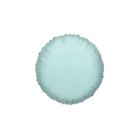 Palloncino Tondo Verde Menta standard shape 18" (45cm) in mylar, 1pz.