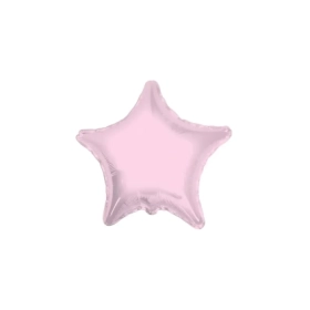 Palloncino Stella Rosa Chiaro standard shape 18" (45cm) in mylar, 1pz.