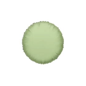 Palloncino Tondo Verde Oliva standard shape 18" (45cm) in mylar, 1pz.
