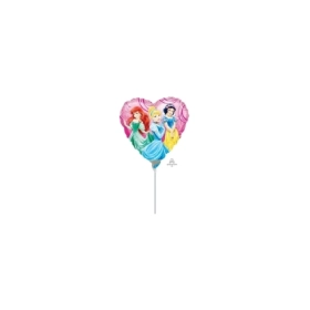 Palloncini Giardino delle Principesse mini shape 9" (22cm) in mylar, 5pz.