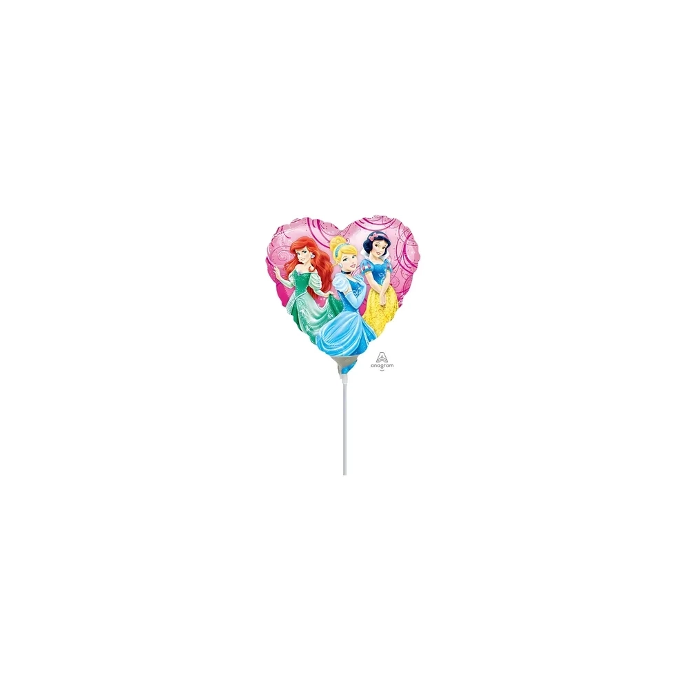 Palloncini Giardino delle Principesse mini shape 9" (22cm) in mylar, 5pz.