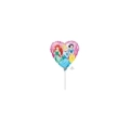 Palloncini Giardino delle Principesse mini shape 9" (22cm) in mylar, 5pz.