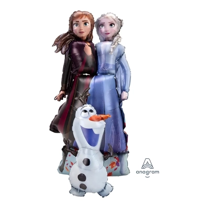 Palloncino Frozen 2 Elsa, Anna e Olaf mega shape 58" (147cm) in mylar, 1pz.