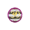Palloncino Happy Birthday 30 Anni Rosa e Oro standard shape 18" (45cm) in mylar, 1pz.