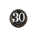 Palloncino Happy Birthday 30 Anni Scintillante standard shape 18" (45cm) in mylar, 1pz.