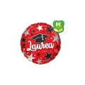 Palloncino Laurea con Tocco e Stelle standard shape 18" (45cm) in mylar, 1pz.