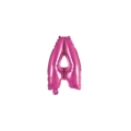 Palloncino Lettera A fucsia mini shape 14" (35cm) in mylar, 1pz.