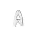 Palloncino Lettera A Argento mini shape 14" (35cm) in mylar, 1pz.
