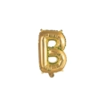 Palloncino Lettera B Oro mini shape 14" (35cm) in mylar, 1pz.