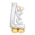 Palloncino Scritta LOVE Matrimonio airloonz 58" (147cm) in mylar, 1pz.