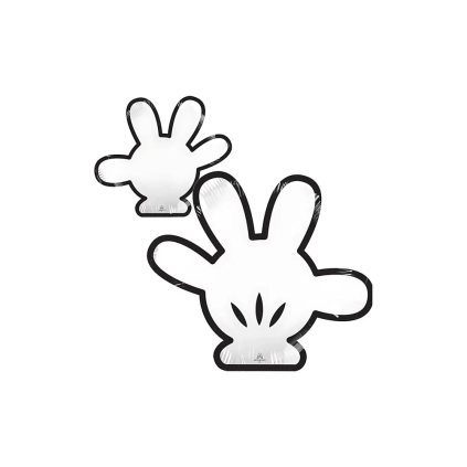 Palloncino Guanto di Topolino - Mickey Mouse super shape 28" (71cm) in mylar, 1pz.