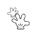 Palloncino Guanto di Topolino - Mickey Mouse super shape 28" (71cm) in mylar, 1pz.
