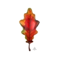 Palloncino Foglia di Quercia Autunnale mega shape 42" (106cm) in mylar, 1pz.