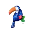Palloncino Tucano Giungla Tropicale super shape 37" (93cm) in mylar, 1pz.