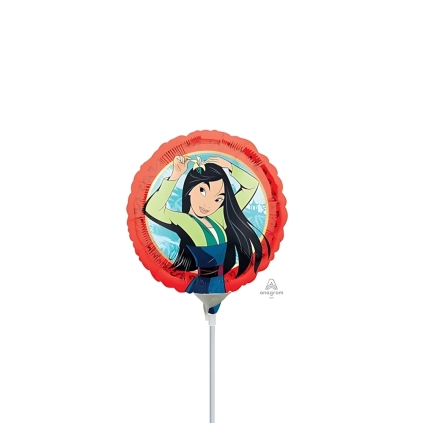 Palloncini Mulan mini shape 9" (22cm) in mylar, 5pz.