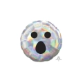 Palloncino Faccia del Fantasma Iridescente standard shape 18" (45cm) in mylar, 1pz.