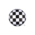 Palloncino a Scacchiera standard shape 18" (45cm) in mylar, 1pz.