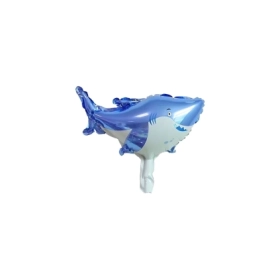Palloncini Squalo mini shape 14" (35cm) in mylar, 5pz.