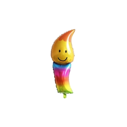 Palloncino Candela colorata super shape 24" (60cm) in mylar, 1pz.